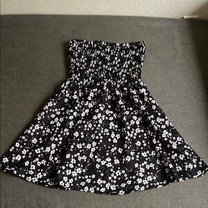 Floral Black Skirt